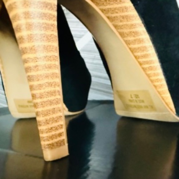 RETRO PIN-UP SLINGBACK PLATFORM HEELS - Picture 6 of 9